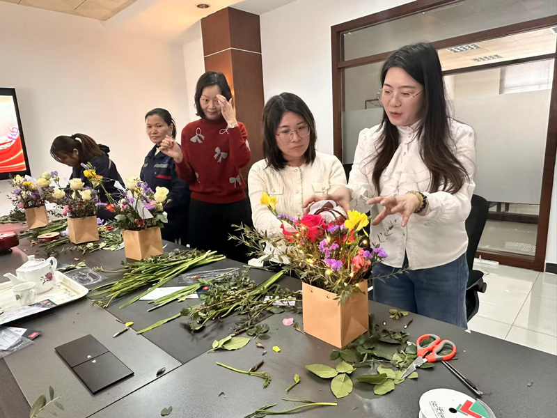 Flowers, Smiles, and a Special Day for Her